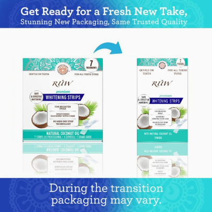 Coconut Oil Mint Teeth Whitening Strips